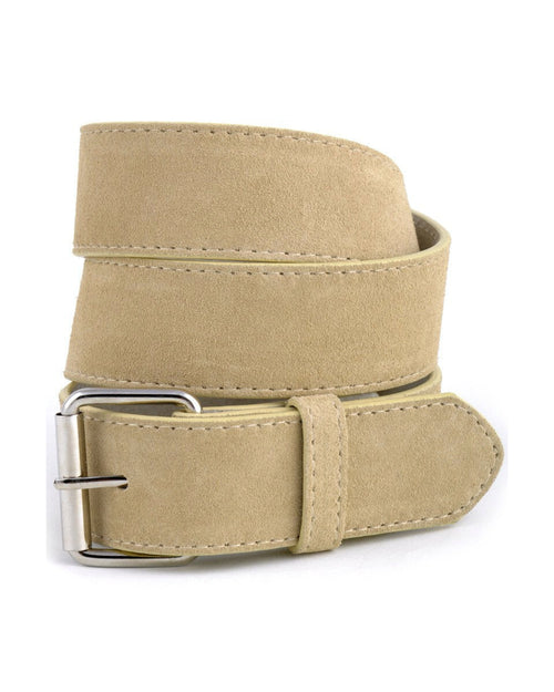 Snap On Suede Leather Belt-belt-Anzell Accesories-Small-Beige-Inspired Wings Fashion