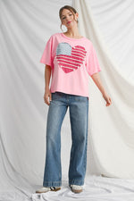 Vintage Heart Flag Top-Shirts & Tops-Jodifl-Ivory-Small-Inspired Wings Fashion