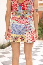 Multi Print Shorts-Shorts-VOY-Multi-Small-Inspired Wings Fashion