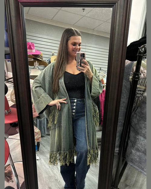 Denim Winds Duster-Duster-Jaded Gypsy Wholesale-One Size-Inspired Wings Fashion