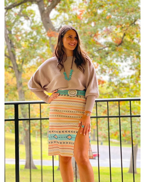 Cleo Springs Skirt-Skirt-Aztec Cactus-Small-Inspired Wings Fashion