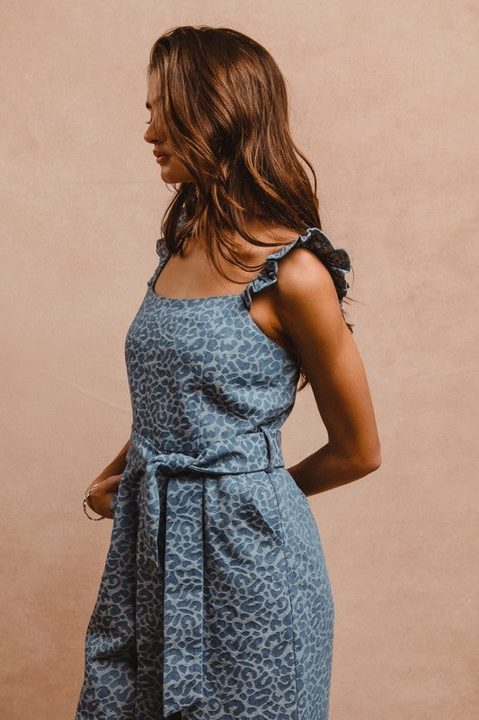 Leopard Scallop Edge Overalls-Overalls-BiBi-Leopard Denim-Small-Inspired Wings Fashion