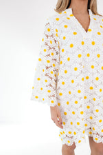 Daisies & Lace Dress-Dresses-J Marie Collections-White-XS-Inspired Wings Fashion