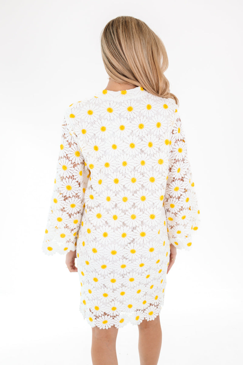 Daisies & Lace Dress-Dresses-J Marie Collections-White-XS-Inspired Wings Fashion