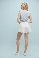 Scallop Lace Shorts-shorts-Wishlist-White-Small-Inspired Wings Fashion