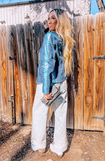 Valentino Denim Jacket-Jacket-Dakota West-Denim-Small-Inspired Wings Fashion