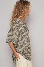 V Neck Camo Top-Shirts & Tops-Pol Clothing-Camo-Small-Inspired Wings Fashion