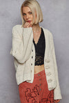 Floral Button Cardigan-Cardigans-Pol Clothing-Cream-Small-Inspired Wings Fashion
