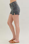 Cactus Shorts-Shorts-Judy Blue-Gray-Small-Inspired Wings Fashion