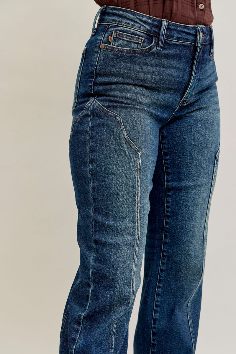 Western Seam Jeans-Jeans-Judy Blue-Denim-25-Inspired Wings Fashion