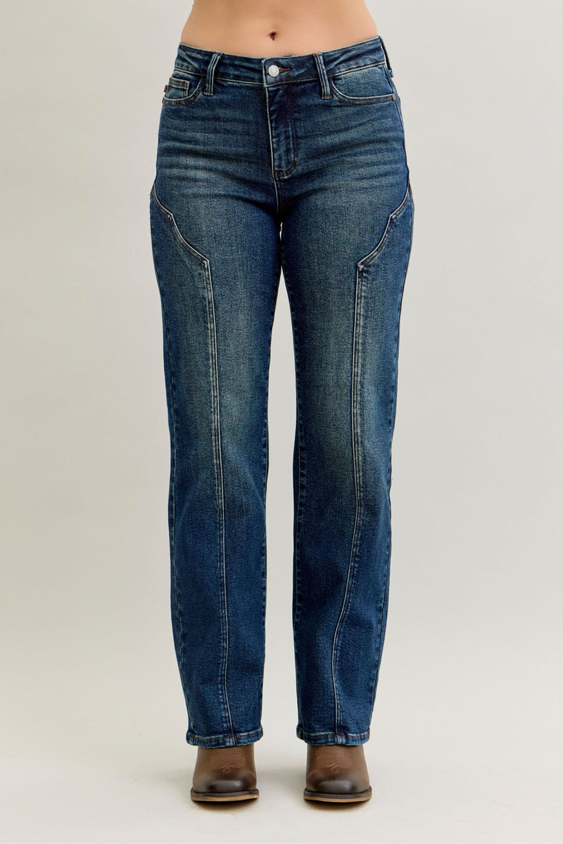 Western Seam Jeans-Jeans-Judy Blue-Denim-25-Inspired Wings Fashion