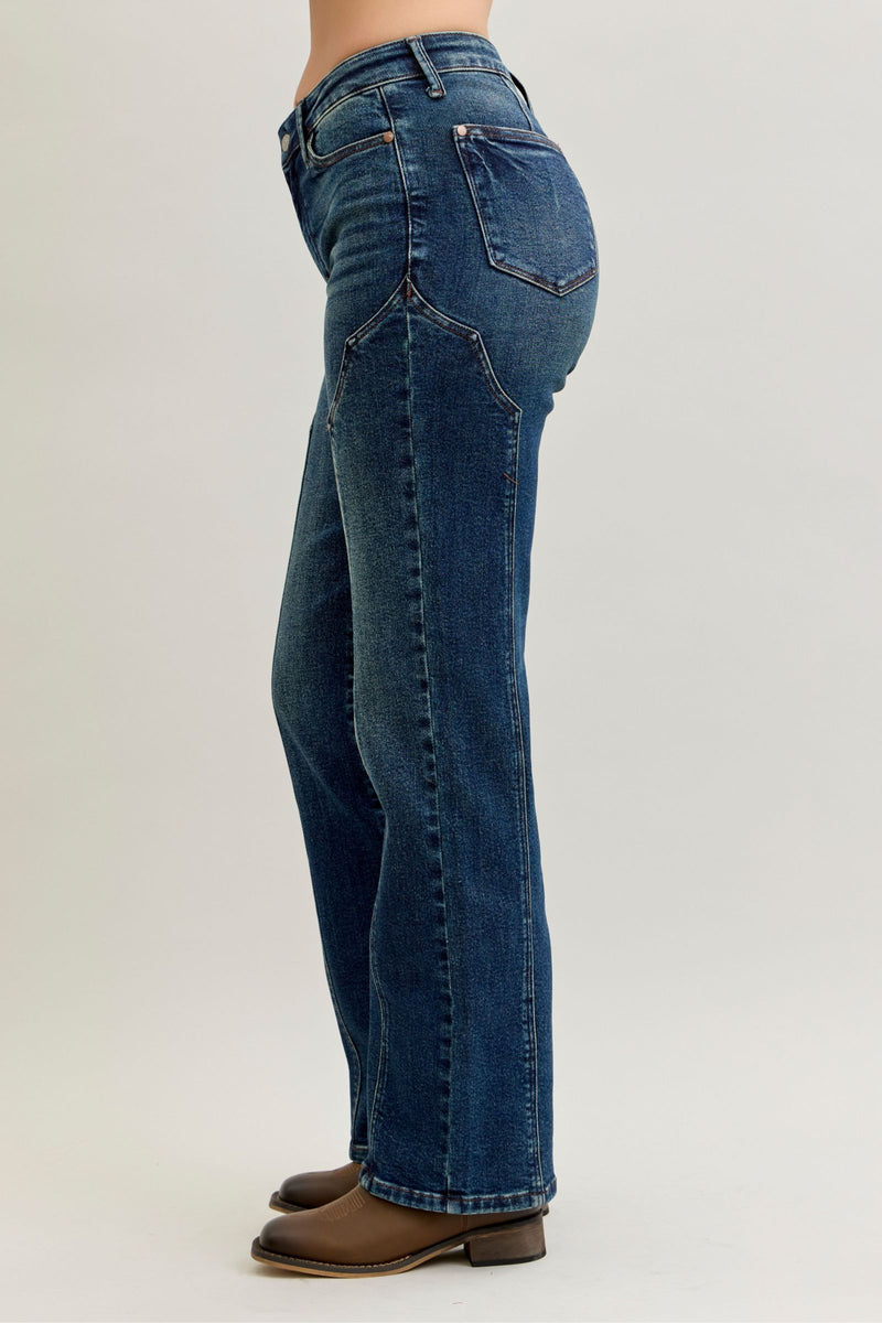 Western Seam Jeans-Jeans-Judy Blue-Denim-25-Inspired Wings Fashion