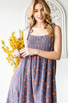 Mineral Washed Dress-Dresses-Oli & Hali-Small-Navy-Inspired Wings Fashion