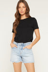 Super H Frayed Short-Shorts-MICA Denim-LT Blue-XS-Inspired Wings Fashion