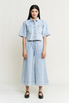 Wide Leg Capri Pants-Pants-MICA Denim-LT Sea-XS-Inspired Wings Fashion