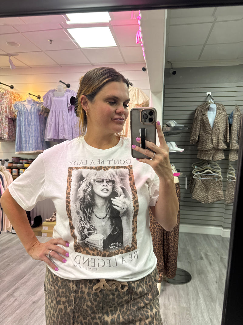 Be A Legend Tee-Shirts & Tops-Bohemian Cowgirl-White-Small-Inspired Wings Fashion