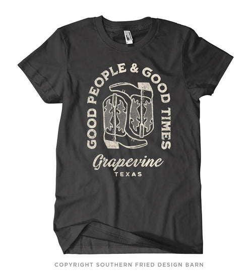 Good Times Tee-Shirts & Tops-Southern Fried Design Barn-Black-Small-Inspired Wings Fashion