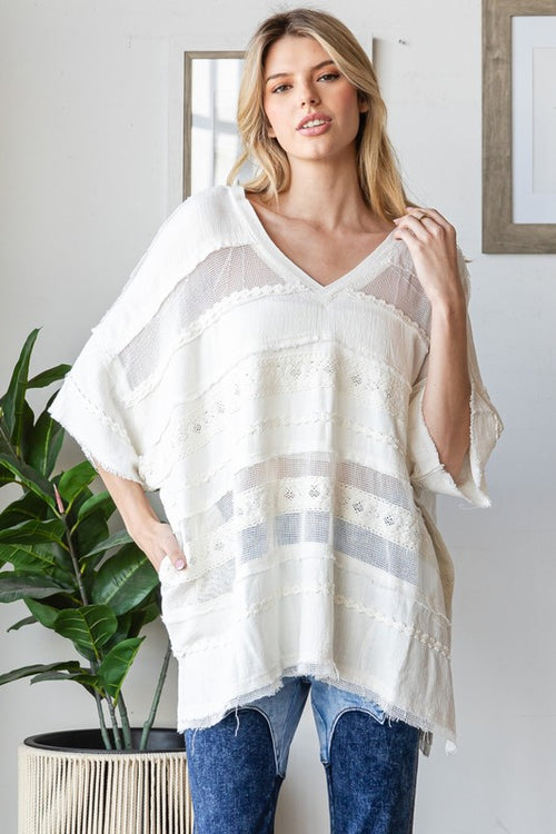Washed Mix Top-Top-Oli & Hali-Ivory-Small-Inspired Wings Fashion