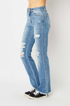 HW Destroy Fray Hem Bootcut-Jeans-Judy Blue-0 (24)-Inspired Wings Fashion