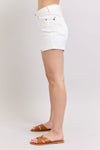 Double Roll Shorts-Shorts-Judy Blue-White-Small-Inspired Wings Fashion