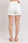 Double Roll Shorts-Shorts-Judy Blue-White-Small-Inspired Wings Fashion