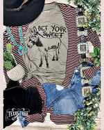 Bet Your Sweet Ass Tee-T-Shirt-Texas True Threads-Small-Venetian Gray-Inspired Wings Fashion
