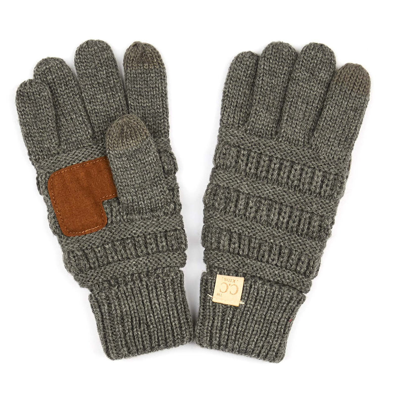 CC Touchscreen Gloves-Apparel & Accessories-Suzie Q USA-Grey-Inspired Wings Fashion