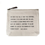 Canvas Zip Bag-cosmetic bag-Sugarboo-My Wish for You-Inspired Wings Fashion