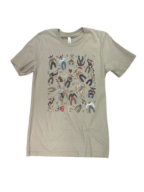 Way Out West T-Shirt-T-Shirt-XOXO ART & CO-Tan-Small-Inspired Wings Fashion