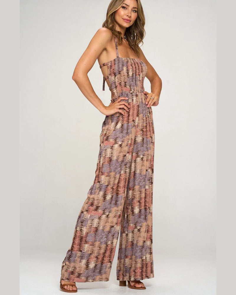 Havana Bar Back Flare Romper-Jumpsuits & Rompers-Lovely Day-Small-Rust-Inspired Wings Fashion