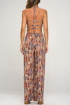 Havana Bar Back Flare Romper-Jumpsuits & Rompers-Lovely Day-Small-Rust-Inspired Wings Fashion