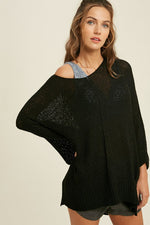 Knit Sweater-Sweaters-Wishlist-SM-Black-Inspired Wings Fashion