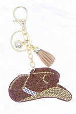 Rhinestone Cowboy Keychain-Keychains-Suzie Q USA-Brown-Inspired Wings Fashion