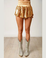 Sequin Skort-Skort-Peach Love California-Small-Gold-Inspired Wings Fashion