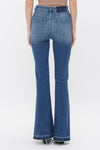 High Rise Flare Jeans w/ Side Slit-Jeans-MICA Denim-24-Inspired Wings Fashion