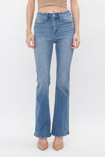 High Rise Bootcut Jeans-Jeans-MICA Denim-Medium-24-Inspired Wings Fashion