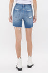 High Rise Stretch Midi Shorts-shorts-MICA Denim-XS-Inspired Wings Fashion