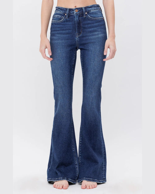 High Rise Flare Jeans-Jeans-MICA Denim-24-Inspired Wings Fashion