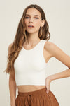 Ribbed Tank Bralette-Bralettes-Wishlist-Small-Cream-Inspired Wings Fashion