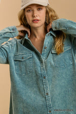 Denim Dress with Unfinished Hem-Dresses-Umgee-Small-Camel-Inspired Wings Fashion