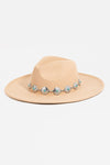 Chain Strap Fedora Hat-Hats-Fame Accessories-Khaki-Inspired Wings Fashion