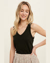 Ribbed Tank Top-tank top-Wishlist-Black-Small-Inspired Wings Fashion