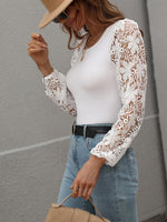 Long Sleeve Round Neck Sweater-Shirts & Tops-Annva U.S.A.-Small-Black-Inspired Wings Fashion