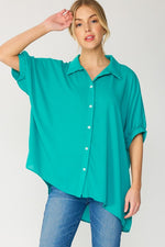 Oversized Semi-Sheer Top-Tops-FSL Apparel-Small-Jade-Inspired Wings Fashion