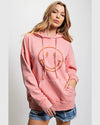 Happy Face Hoodie-hoodie-Easel-Small-Faded Coral-Inspired Wings Fashion