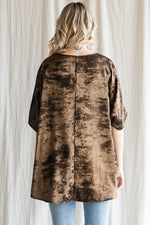 Metallic V-Neck Top-Shirts & Tops-Jodifl-Small-Sage-Inspired Wings Fashion
