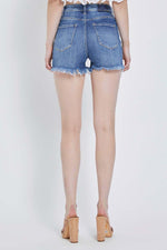 High Rise Folded Waist Shorts-shorts-Risen Jeans-Small-Inspired Wings Fashion