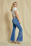 High Rise Flare Paisley Jeans-Jeans-MICA Denim-24-Inspired Wings Fashion