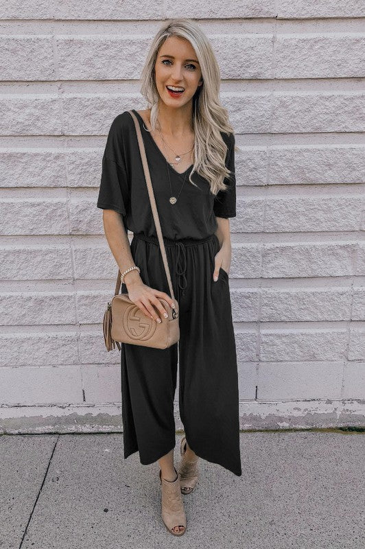 Jersey Jumpsuit-Jumpsuit-Lavender J-Small-Black-Inspired Wings Fashion