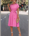 Button Down Dress-Dresses-Annva U.S.A.-Small-Pink-Inspired Wings Fashion